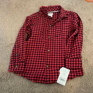 Nwt Carters Buffalo plaid button down